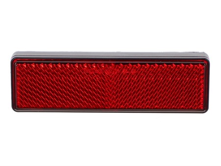 Rückstrahler Rot zum Kleben an Rundungen (94x28mm)