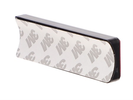 Rückstrahler Rot zum Kleben an Rundungen (94x28mm)
