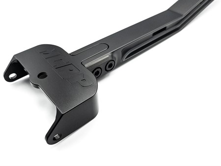 Verstärkungsstrebe MCRFR Aluminium CNC, schwarz beschichtet, Piaggio Ciao MIX