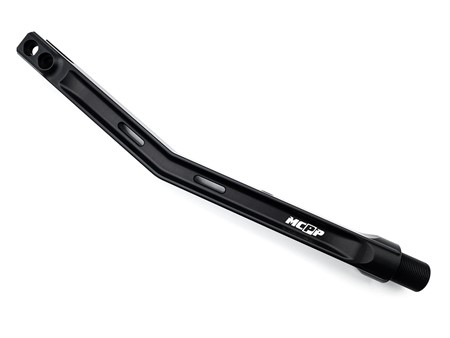 Verstärkungsstrebe MCRFR Aluminium CNC, schwarz beschichtet, Piaggio Ciao MIX