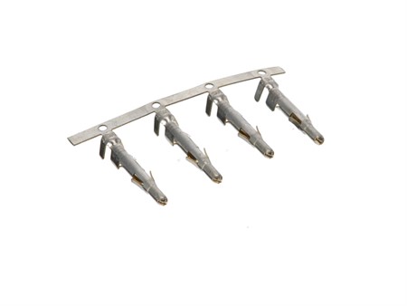 Cosse de câble mâles pour fiche ronde L=20 mm, Ø=2,1 mm Cosse de câble mâles pour fiche ronde L=20 mm, Ø=2,1 mm
