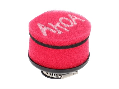 AKOA Filtre à air en mousse Racing droit, Ø 35mm (rouge)