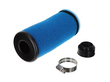 AKOA Filtre à air en mousse Racing 20cm droit, Ø 35mm (bleu)