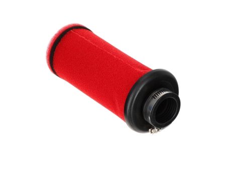 AKOA Filtre à air en mousse Racing 20cm droit, Ø 35mm (rouge)