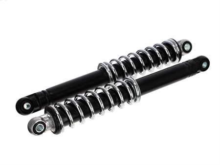 Stossdämpfer schwarz / chrom 300mm, universal Stossdämpfer schwarz / chrom 300mm, universal