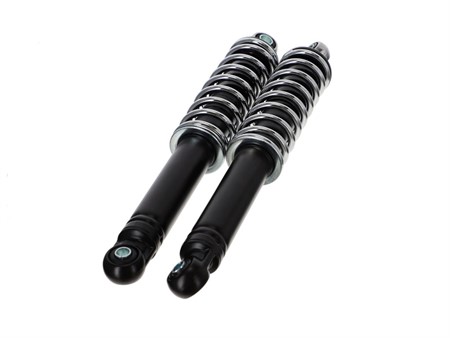 Paire amortisseurs 300mm noir / chrome, universel