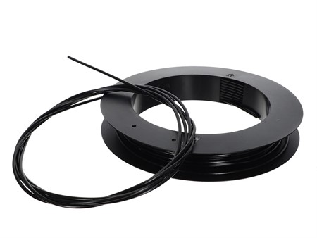 Rouleau de gaine noir Ø5mm longueur 50m, intérieur métal Rouleau de gaine noir Ø5mm longueur 50m, intérieur métal