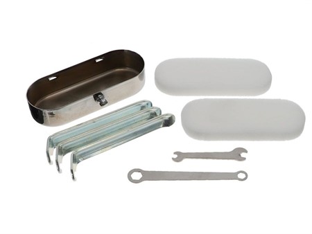 Coffre à outils Solex complet, chromé Coffre à outils Solex complet, chromé