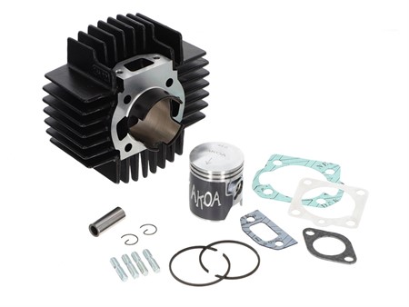 Kit cylindre AKOA Tuning 65cc 44mm "black edition", CH12 extérieur 100% original, vélomoteurs Puch