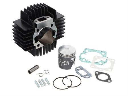 Kit cylindre AKOA Tuning 70cc 45mm black edition, CH12 extérieur 100% original, vélomoteurs Puch