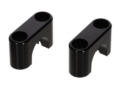 Ponts de serrage (ronds), alu noir, Puch