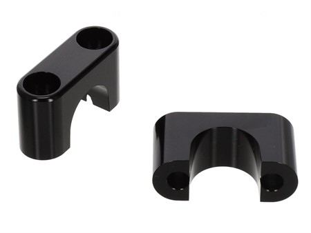 Ponts de serrage (ronds), alu noir, Puch
