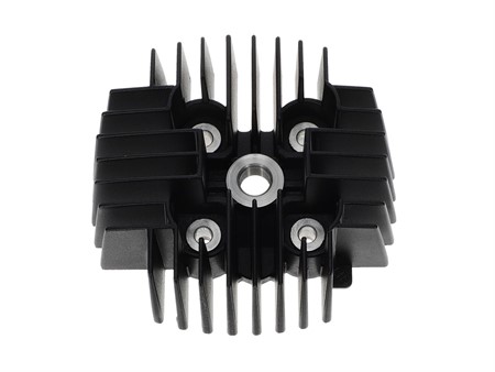 Culasse alu spéciale kit 43.5mm Akoa/Airsal/Swiing, vélomoteurs Puch Maxi / X30 "BLACK EDITION"