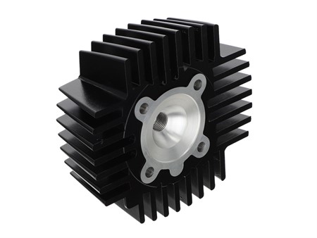 Culasse alu spéciale kit 44mm Akoa/Airsal/Swiing, vélomoteurs Puch Maxi / X30 BLACK EDITION