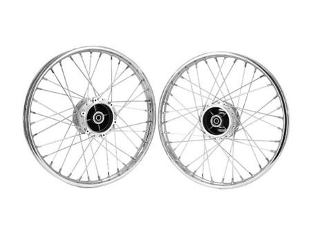 Jeu de jantes à rayons Peugeot 103 VOGUE, chromées Jeu de jantes à rayons Peugeot 103 VOGUE, chromées
