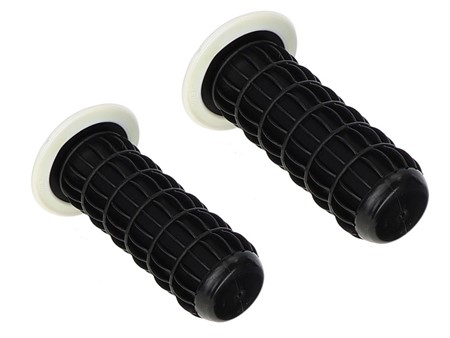 Lammellengriffe schwarz/weiss (Magura Optik), Ø 21/23