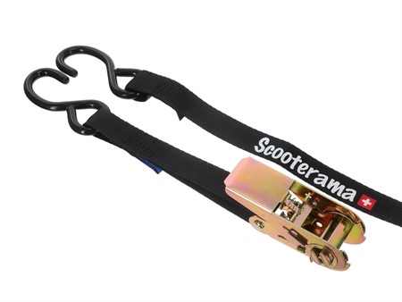 Spanngurt mit BASIC-Ratsche und S-Haken, Scooterama Edition Spanngurt mit BASIC-Ratsche und S-Haken, Scooterama Edition