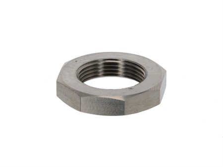 Contre-écrou 8 pans octogonal 18x24G INOX, axe de pédalier vélomoterus Alpa, Caravelle, Rixe, Pony, etc.