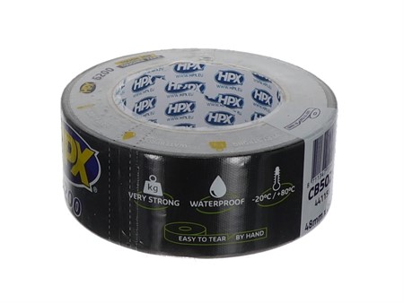 Universal Panzertape (verstärkt) schwarz, 50mm x 25M (wasserdicht & hitzebeständig)