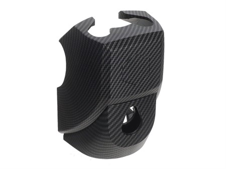 Gabelschloss abdeckungs - Set Piaggio Ciao Carbon-Look matt