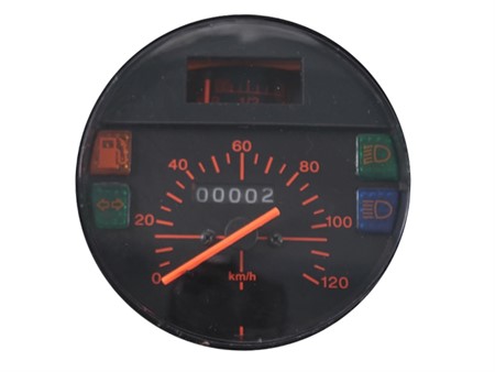 Compteur de vitesse premium 120 km/h - Ø105mm (cadran noir), Vespa PK 50-125 XL