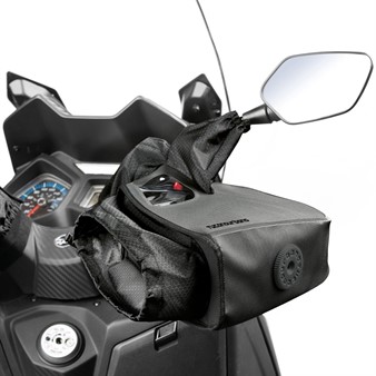 Manchons/gants de guidon fourrés avec rétroviseur Tucano Urbano TARP R334 PRO universelle