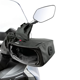 Manchons/gants de guidon fourrés avec rétroviseur Tucano Urbano TARP R334 PRO universelle