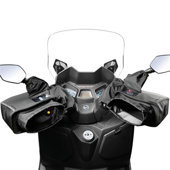 Manchons/gants de guidon fourrés avec rétroviseur Tucano Urbano TARP R334 PRO universelle
