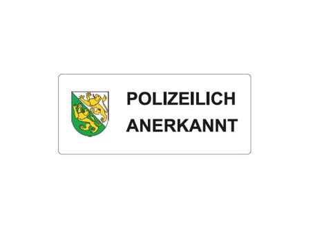 Aufkleber "Polizeilich Anerkannt" Thurgau Aufkleber "Polizeilich Anerkannt" Thurgau