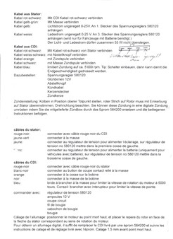 Allumage rotor interne AKOA-RACING V1, avec sortie lumière 12V-55W et régulateur de vitesse, vélomoteurs Puch / Sachs / Zündapp