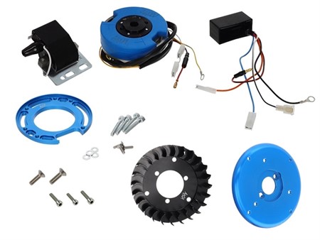 Allumage rotor interne AKOA-Racing V1 avec sortie lumière 12V-55W et limitateur de vitesse, moteur Sachs 502 Allumage rotor interne AKOA-Racing V1 avec sortie lumière 12V-55W et limitateur de vitesse, moteur Sachs 502