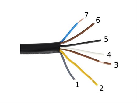 Faiseau/Arbre de cable, vélomoteurs Tomos A35, avec câble de feu arrière et de feu stop.