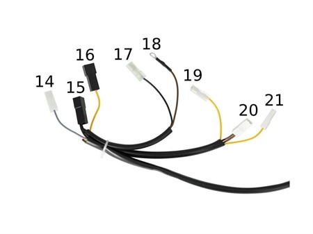 Faiseau/Arbre de cable, vélomoteurs Tomos A35, avec câble de feu arrière et de feu stop.