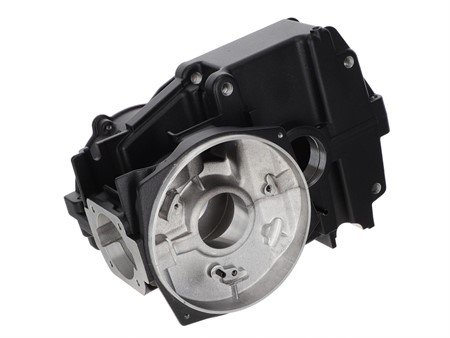 Carter moteur AKOA Kickstarter, 4 roulements, Puch Maxi E50 ,,BLACK EDITION‘‘