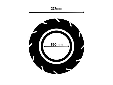 Pneu trottinette éléctrique cross taille : 10 x 3