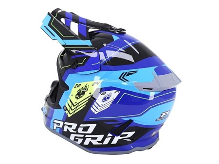 Crosshelm ProGrip 3080 Spirits blau / schwarz, Grösse L