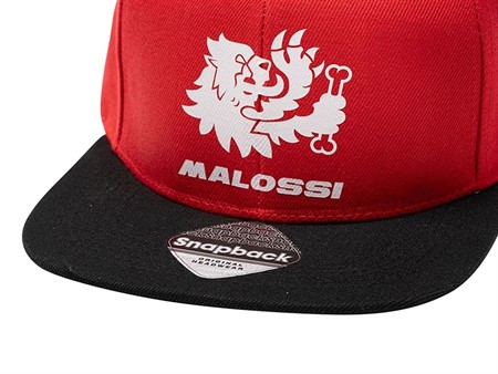 Cap MALOSSI Snapback rot / weiss