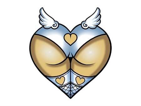 Autocollant sticker petit ange 60x80mm