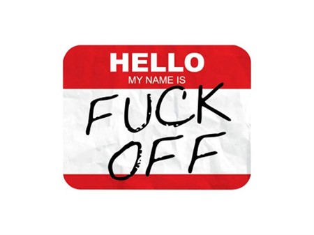 Autocollant sticker "my name is" 60x80mm