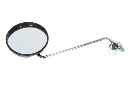 Retroviseur BUMM rond noir & chrome reversible (gauche ou droite), universel vélomoteurs