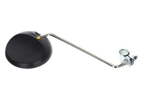 Retroviseur BUMM rond noir & chrome reversible (gauche ou droite), universel vélomoteurs