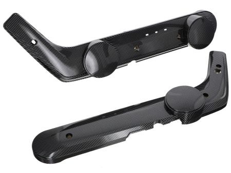 Paire de cache latéraux carrosserie AKOA look carbone, vélomoteur Piaggio Ciao