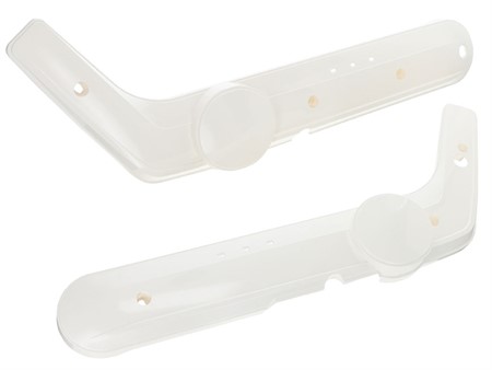 Paire de caches carrosseries latérales AKOA blanc, vélomoteurs Piaggio Ciao mono (à poulie) Paire de caches carrosseries latérales AKOA blanc, vélomoteurs Piaggio Ciao mono (à poulie)