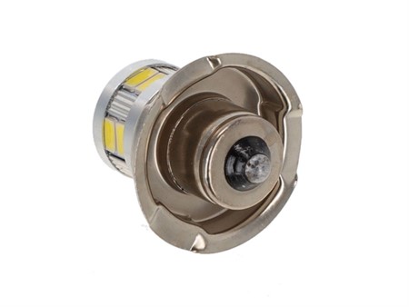Birne LED P26S, weiss 6V, (P26s) mit Kragen «kurze Ausführung»