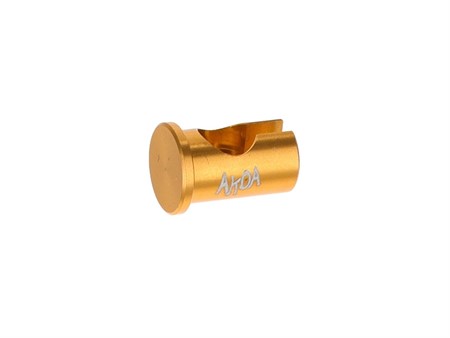 Logement de câble / Embout adatateur de câble levier type Magura CNC alu doré, divers vélomoteurs
