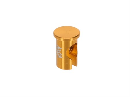 Logement de câble / Embout adatateur de câble levier type Magura CNC alu doré, divers vélomoteurs