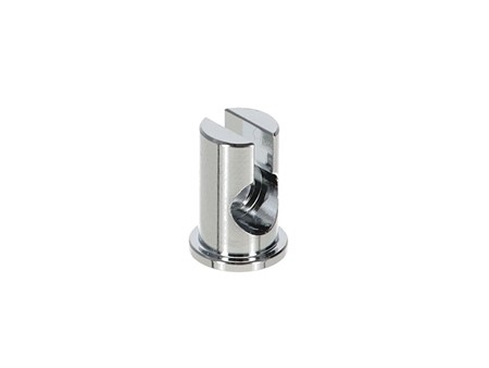 Logement de câble / Embout adatateur de câble levier type Magura alu CNC chromé, divers vélomoteurs