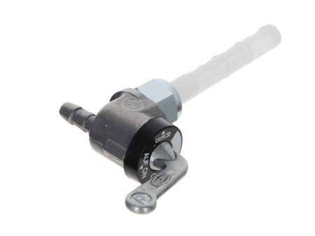 Robinet d'essence Karcoma M12x1mm 90° vers l'arrière (alu moulé), universel vélomoteurs