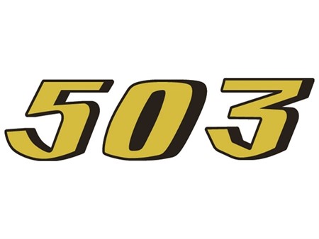 Aufkleber 503 Tank Sachs / Pony