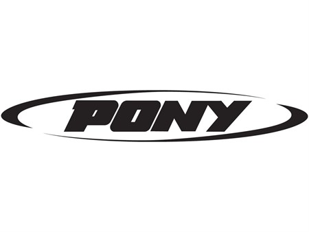 Autocollant PONY 120 x 20 mm noir Autocollant PONY 120 x 20 mm noir